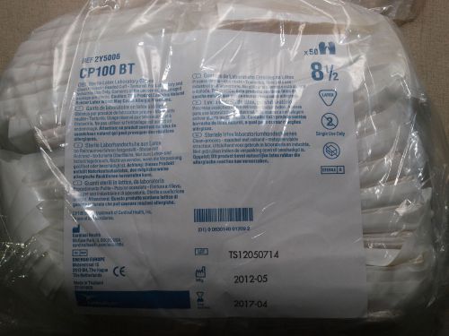 Cardinal Health CP100BT Sterile Latex Laboratory Gloves REF2Y5006 Size8.5 50pair
