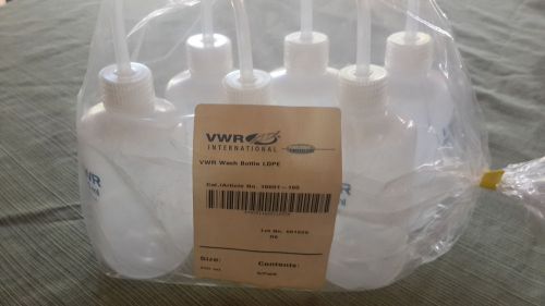 VWR16651-165 Economy Wash Bottle LDPE 250mL Pack of 6! NEW