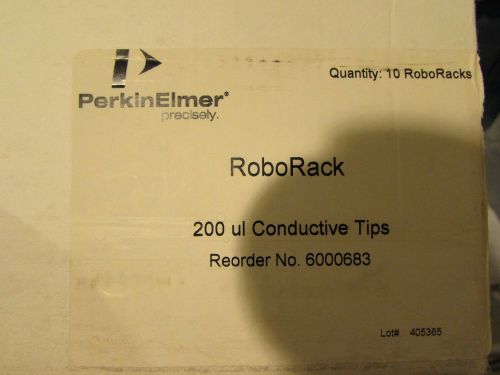 Perkin Elmer RoboRack 200 µL Conductive Tips 6000683 960 tips sealed