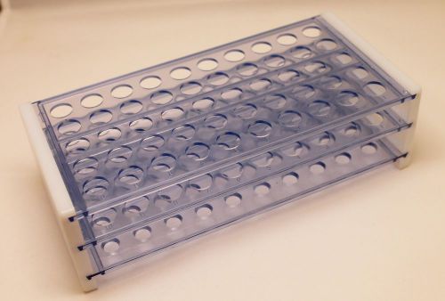 Plastic test tube rack for 12-13 mm test tubes, 50 hole, new for sale