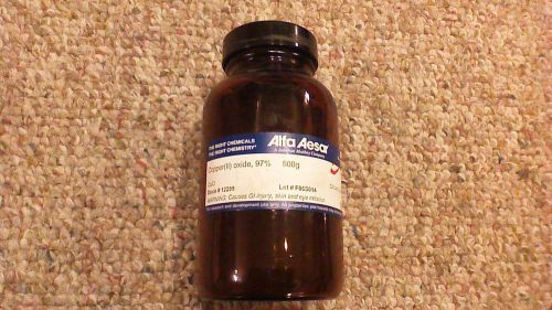 Copper (II) Oxide, Alfa Aesar 1lb (500 grams) FREE SHIPPING 97% purity