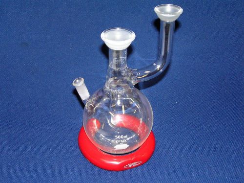 Hach 500 ml Round Bottom Flask, 35/15 Top Joint, 28/12 Side, 10/30 Side Joint