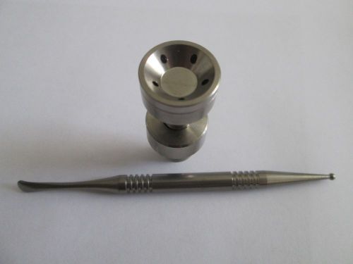 Domeless titanium male nail gr2 height adjustable fits 14 &amp; 18mm &amp; titanium tool for sale