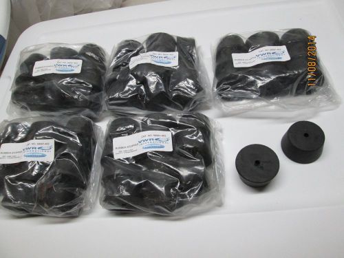 VWR 59581-403 Size 9M 29 BLACK RUBBER STOPPERS - LAB SUPPLIES -  55 PIECES- NEW