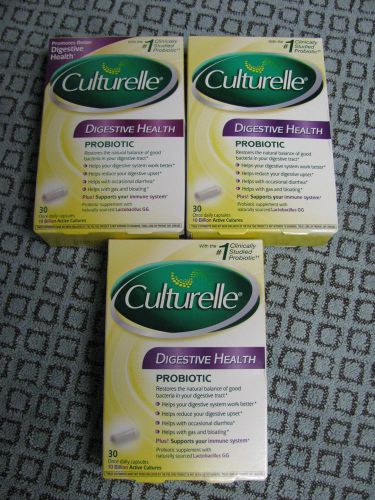 90 Capsules NEW Sealed 3 Box&#039;s Culturelle Digestive Health Probiotic