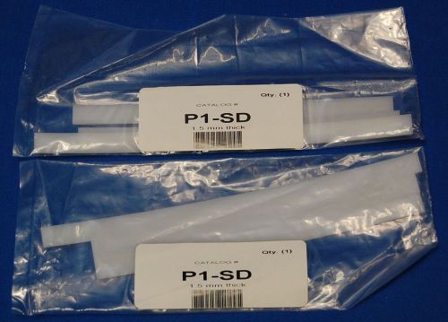 Two (2) p1-sd spacer set 1.5 mm thick for p9ds vertical gel system for sale