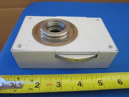 MICROSCOPE PART LEITZ GERMANY MAGNIFICATION CHANGER 512683 AS IS BIN#F8-02