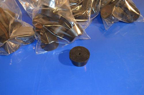 New one hole #10 taper rubber stopper plug (5mm hole) lot of 48 pieces rst10-h for sale