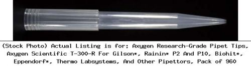 Axygen Research-Grade Pipet Tips, Axygen Scientific T-300-R For Gilson*, Rainin