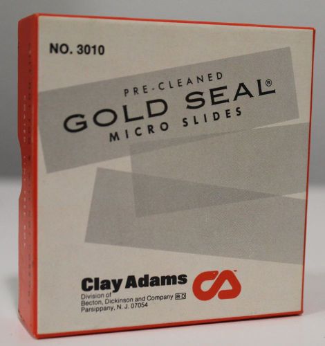 Gold Seal Micro Slides A-1450 Size 3x1&#034; Clay Adams Thickness 0.97 to 1.07mm
