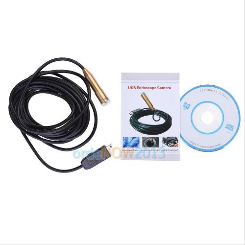 5M 14.5mm Waterproof USB Borescope Endoscope Inspection Tube Pipe Camera O3T#