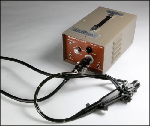Olympus CLK-3 Cold Light Supply Light Source &amp; Olympus CF P20S Sigmiodoscope