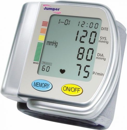 Bid fully-auto wrist blood pressure monitor lcd sphygmomanometer free shipping for sale