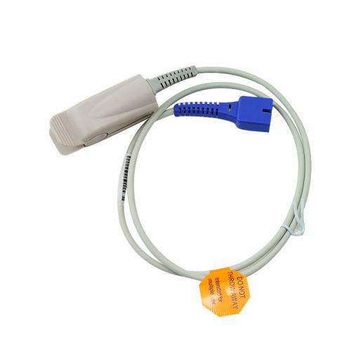 Compatible Nellcor Spo2 sensor, Adult Finger Clip Oximax sensor, 1m 9 pins
