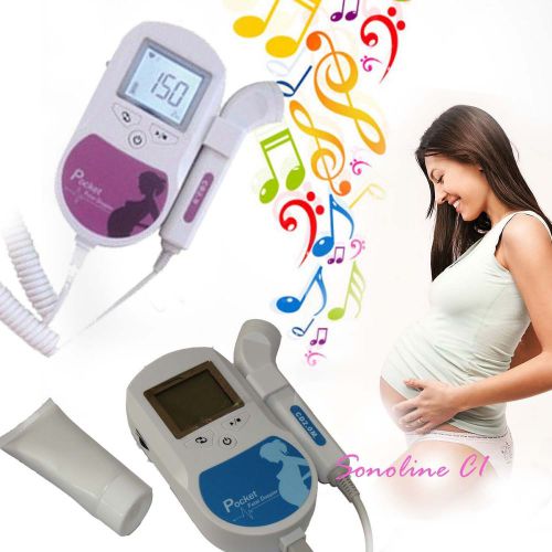 HOT sale New Pocket Fetal Doppler Baby heart beat Pregnancy FHR Fetus 3M probe c