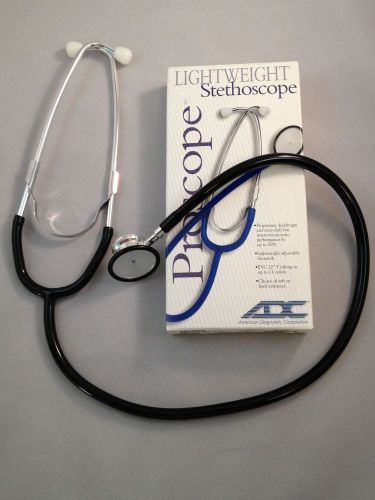 Stethoscope, dual head, lt. weight,pediatric, adc #670 , black for sale