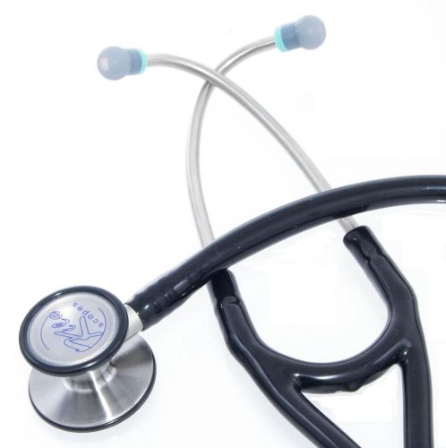Cardiology stethoscope dual head kila quality precise virtuoso 3 design black for sale
