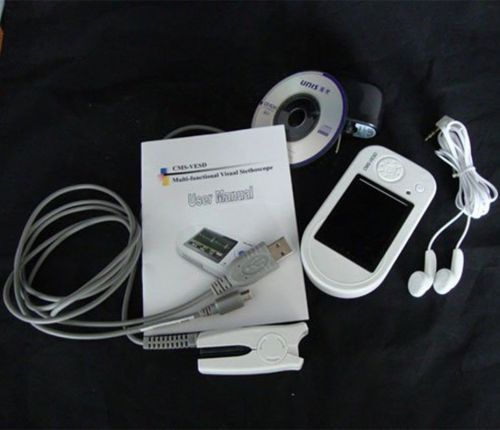 Contec cms-vesd multi-functional visual digital stethoscope+pediatric spo2 probe for sale
