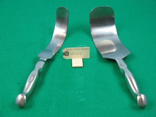 Lot of Two Surgical Deaver Abdominal Chest retractors Lamb Handle