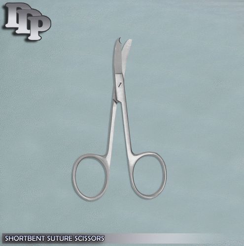 SHORTBENT SUTURE Scissors Surgical &amp; Veterinary Instruments 3.50&#034; O.R. GRADE