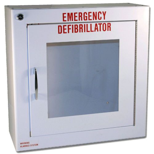Aed basic wall standard cabinet with alarm, 13.5&#034; w x 13&#034; h x 5.25&#034; for sale