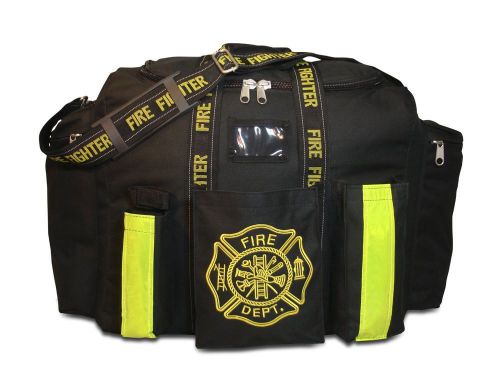 Black lightning x firefighter deluxe padded step-in turnout gear bag, lxfb-20 for sale