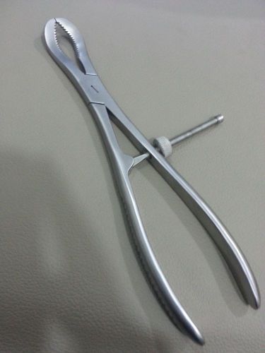 Bone Holding Forceps Reduction Curved Serrated 23.5 cm Orthopedic Instruments