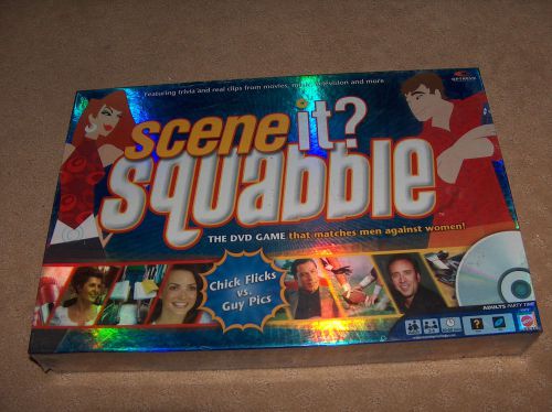 Scene It Squabble DVD Board Game-Matches Men Against Women NIB NEW  Sealed
