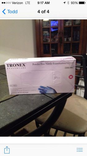 TRONEX Health Care Powder Free Latex Examination Gloves~M~100 gloves