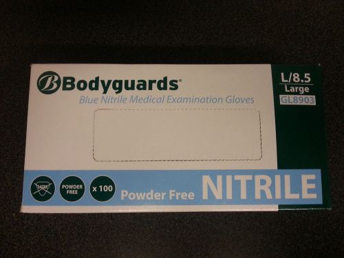 Bodyguards 4 Medical Disposable Nitrile Gloves Powder Free - 100 Gloves GL890
