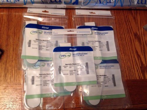 5 packs (1 in each) empi specialty electrodes tens unit 1.5x13 lower back strips for sale