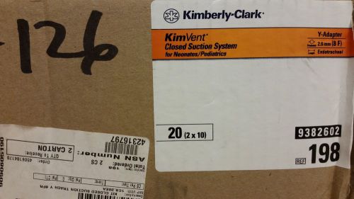 KIMBERLY-CLARK KIMVENT Closed Suction System, ref 198, lot of 40, IN DATE.