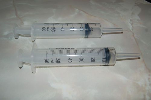 SYRINGES  2 X 50ML ACCURATE MEASURING FOR ALL ROUND USE KITCHEN, GARDEN,GARAGE