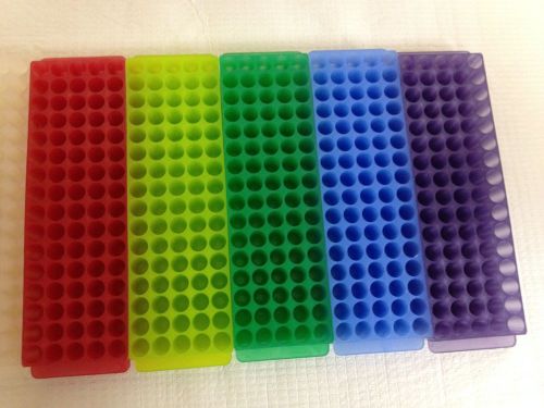8 Racks 80 Hole Microcentrifuge Collection Rack Elkay Assorted Colors