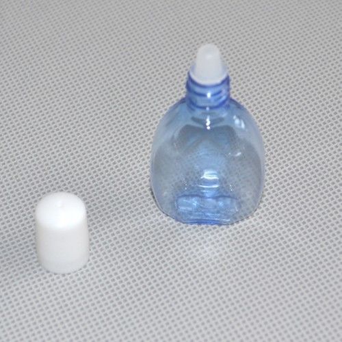 10x empty eye dropper container drop plastic bottle transparent light blue10ml for sale