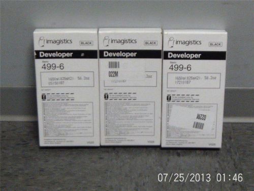 3 New Genuine Imagistics 499-6 Black Developers