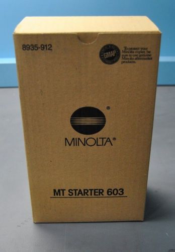 NEW MINOLTA MT STARTER 603 BLACK DEVELOPER TONER PACK (S15-1-108E)