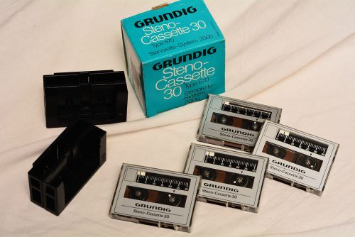 Lot of 4 grundig steno-cassette 30