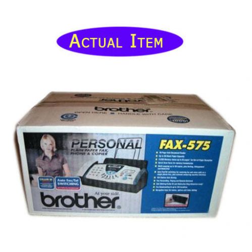 Genuine brother Personal 575 Plain-Paper Fax * Great for small business/home-New
