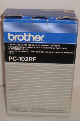 NEW GENUINE BROTHER REFILL ROLL PC-102RF FOR USE IN PC-101 PRINTING CARTRIDGE