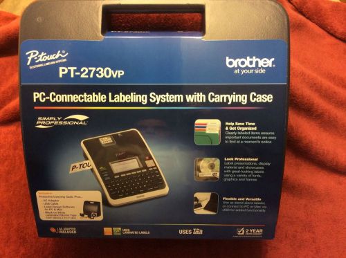 Brother pt-2730vp pc-connectable &#034;simply professional&#034; labeling system for sale