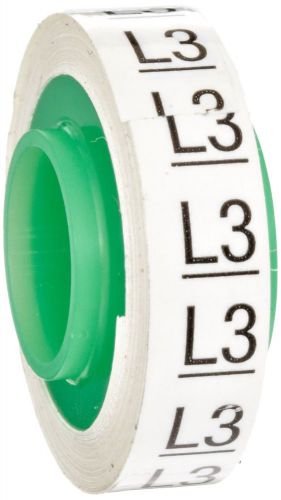 3M Scotch Code Wire Marker Tape Refill Roll SDR-L3, Printed with &#034;L3&#034;