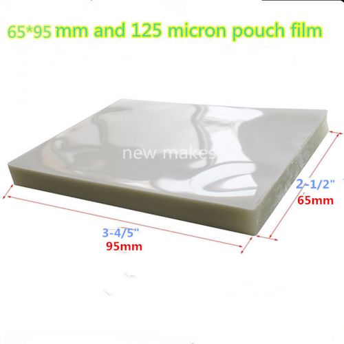 Laminate Film 65x95mm 125 micron Laminating Pouch Glossy Protect Paper