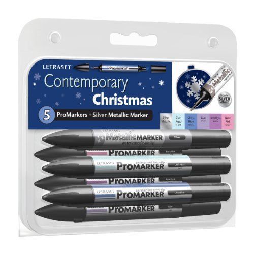 Letraset ProMarker Metallic Set (6 colours) - Contemporary Christmas