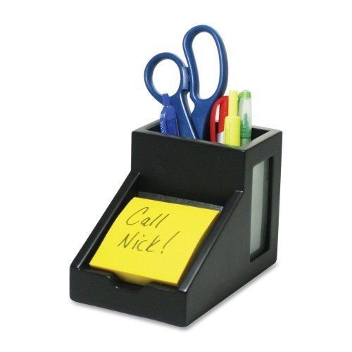Victor Pencil Cup with Note Holder - Black