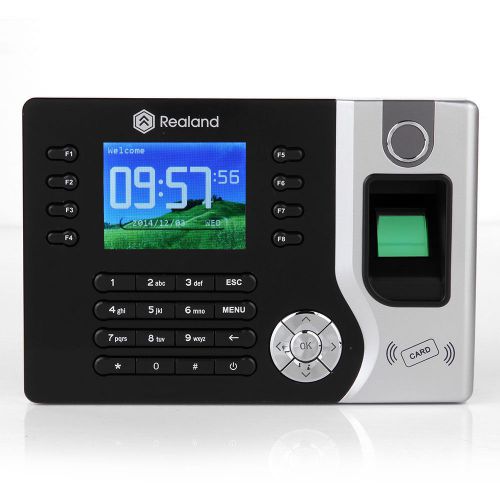 New biometric fingerprint time attendance clock + id card reader + tcp/ip + usb for sale