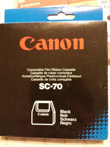 2 Canon SC-70 SC70 Black Correctable Film Ribbons Cassette Nib