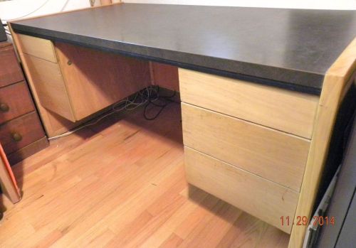 WOOD OFFICE DESK with FORMICA TOP - USED *Local Pick-up Only*