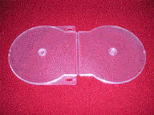 200 Double 2 CD DVD Binding D Shell Clamshell Cases, Clear DJL2