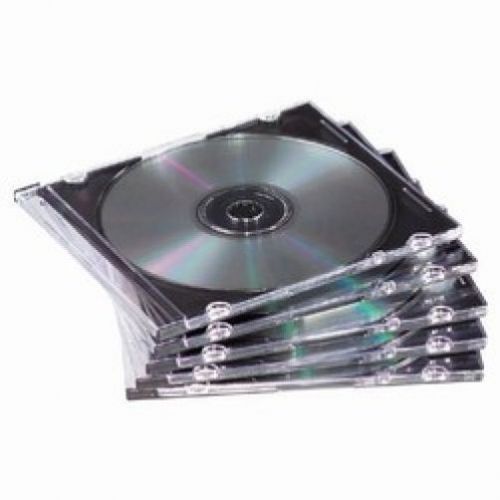 50 SLIM Black CD Jewel Cases